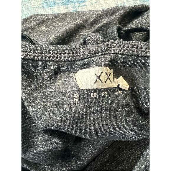 Forever 21 Activewear Heathered Charcoal Gray Strappy Athletic Tank Top XS - Picture 4 of 7